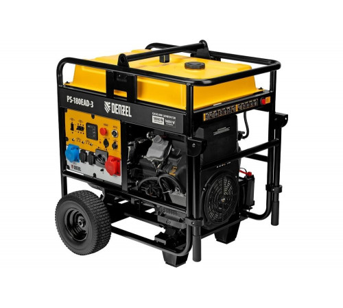 Бензиновый генератор Denzel PS-180EAD-3 18 кВт, 230/400 В, 65 л, разъём ATS, переключение режима, электростартер 946994 Бензиновый генератор Denzel PS-180EAD-3 18 кВт, 230/400 В, 65 л, разъём ATS, переключение режима, электростартер 946994