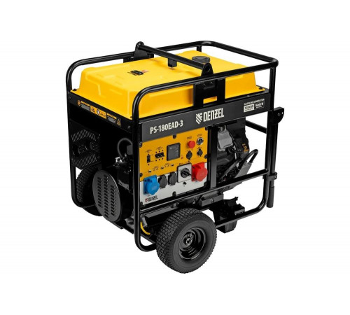 Бензиновый генератор Denzel PS-180EAD-3 18 кВт, 230/400 В, 65 л, разъём ATS, переключение режима, электростартер 946994 Бензиновый генератор Denzel PS-180EAD-3 18 кВт, 230/400 В, 65 л, разъём ATS, переключение режима, электростартер 946994