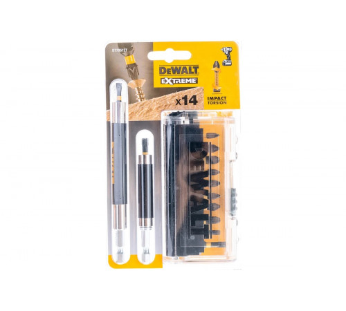 Набор насадок 25 мм с 2 держателями, 14 шт. DEWALT DT70512T
