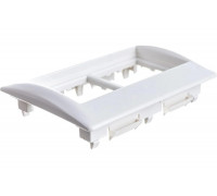 Рамка и суппорт IEK для кабель-канала Праймер, на 4 модуля, 75 мм, CKK-40D-RSU4-075-K01