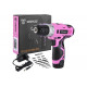 Аккумуляторная дрель-шуруповерт DEKO GCD12DU3 PINK SET2