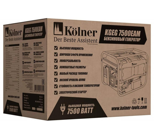 Бензиновый генератор Kolner 7500 Вт. 8040200176