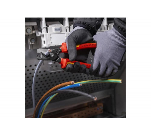 Кабелерез Knipex StepCut XL VDE ступенчатый рез, Ø 23 мм, 225 мм, хром, 2-комп диэлектрические ручки KN-9518225 Кабелерез Knipex StepCut XL VDE ступенчатый рез, Ø 23 мм, 225 мм, хром, 2-комп диэлектрические ручки KN-9518225