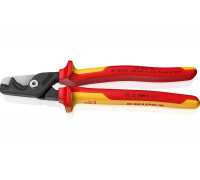 Кабелерез Knipex StepCut XL VDE ступенчатый рез, Ø 23 мм, 225 мм, хром, 2-комп диэлектрические ручки KN-9518225
