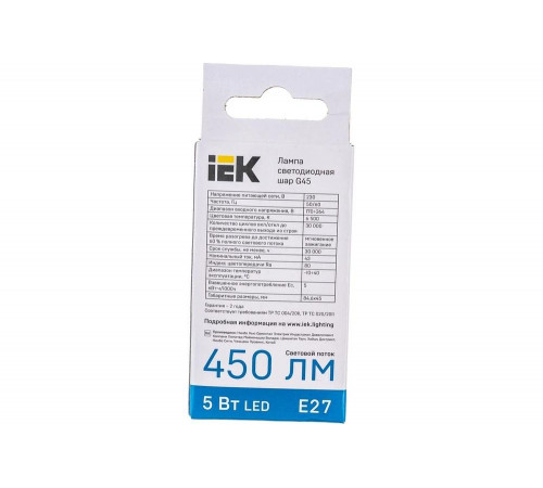 IEK LLE-G45-5-230-65-E27: освещение, которое создаст уют в вашем доме IEK LLE-G45-5-230-65-E27: освещение, которое создаст уют в вашем доме
