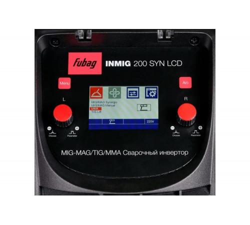 Сварочный полуавтомат инвертор FUBAG INMIG 200 SYN LCD 38430 с горелой FB 250 3 м 38443 38430.2 Сварочный полуавтомат инвертор FUBAG INMIG 200 SYN LCD 38430 с горелой FB 250 3 м 38443 38430.2