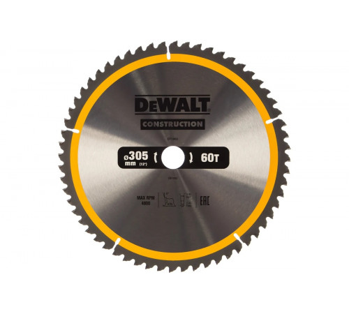 Пильный диск CONSTRUCT (305х30 мм; 60 ATB) DEWALT DT1960