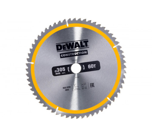 Пильный диск CONSTRUCT (305х30 мм; 60 ATB) DEWALT DT1960