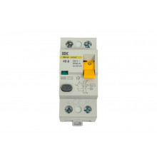 Узо IEK karat вд3-63 2p 40а 30ма 6ка тип ac MDV20-2-040-030