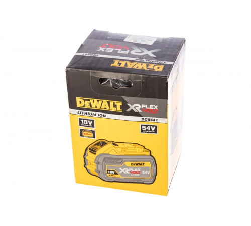 Аккумуляторная батарея XR FLEXVOLT Li-Ion 18В, 9 Ач / 54В, 3 Ач DEWALT DCB547