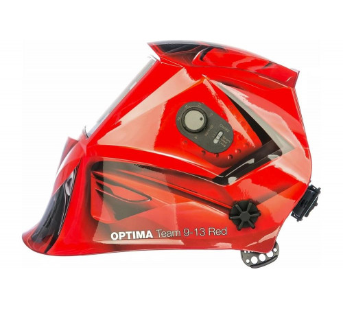 Маска сварочная Optima Team 9.13 Red, регулируемый фильтр FUBAG 38075 Маска сварочная Optima Team 9.13 Red, регулируемый фильтр FUBAG 38075