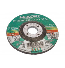 Круг обдирочный 115x6х22 мм, A24R, тип 27 Hikoki RUH11560