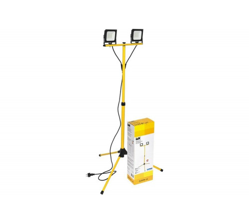 Светодиодный прожектор на штативе IEK LED СДО 06-2х30Ш, 6500К, IP65, черный LPDO606-2X030-65-K02 Светодиодный прожектор на штативе IEK LED СДО 06-2х30Ш, 6500К, IP65, черный LPDO606-2X030-65-K02