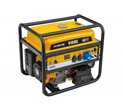 Бензиновый генератор Denzel ps-95ea-pro, 9.5 квт, 230 в, 40 л, разъём ats, электростарт 946935