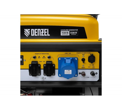 Бензиновый генератор Denzel ps-95ea-pro, 9.5 квт, 230 в, 40 л, разъём ats, электростарт 946935 Бензиновый генератор Denzel ps-95ea-pro, 9.5 квт, 230 в, 40 л, разъём ats, электростарт 946935