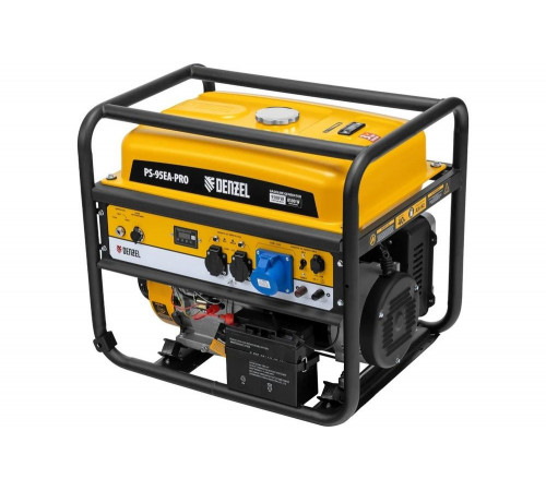 Бензиновый генератор Denzel ps-95ea-pro, 9.5 квт, 230 в, 40 л, разъём ats, электростарт 946935