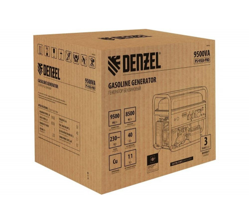 Бензиновый генератор Denzel ps-95ea-pro, 9.5 квт, 230 в, 40 л, разъём ats, электростарт 946935 Бензиновый генератор Denzel ps-95ea-pro, 9.5 квт, 230 в, 40 л, разъём ats, электростарт 946935