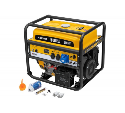 Бензиновый генератор Denzel ps-95ea-pro, 9.5 квт, 230 в, 40 л, разъём ats, электростарт 946935 Бензиновый генератор Denzel ps-95ea-pro, 9.5 квт, 230 в, 40 л, разъём ats, электростарт 946935