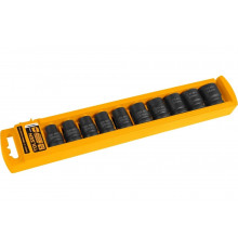 Набор головок ударных торцевых шестигранных 1/2" DR, 10 шт, 10-24 мм TOLSEN TT18295