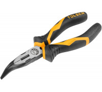 Пассатижи TOLSEN GRIPRO тонконосые, 160 мм, загнутые TT10023