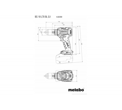 Аккумуляторный винтоверт Metabo BS 18 LTX BL Q I 602359850 Аккумуляторный винтоверт Metabo BS 18 LTX BL Q I 602359850