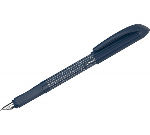 Ручка перьевая Schneider Easy navy синяя, 1 картридж, грип, темно-синий 162058