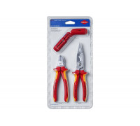 Набор VDE для электромонтажа Knipex KN-1386200, KN-169501SB, KN-7006160 3 предмета KN-003130BKV01