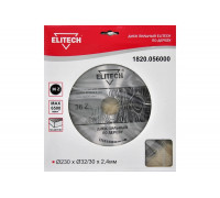 Диск пильный по дереву (230х32/30 мм; 2.4 мм; 36Z) Elitech 1820.056000