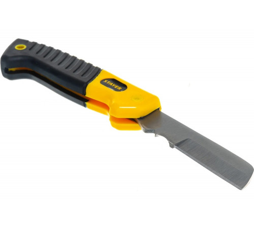 STAYER складной, прямое лезвие, нож монтерский SK-R 45408 Professional STAYER складной, прямое лезвие, нож монтерский SK-R 45408 Professional