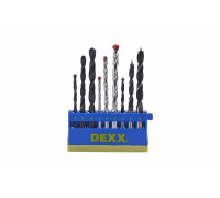 Набор сверл комбинированных (9 предметов; металл 4-6-8 мм, дерево 4-6-8 мм, кирпич 4-6-8 мм) DEXX 2970-H9_z01