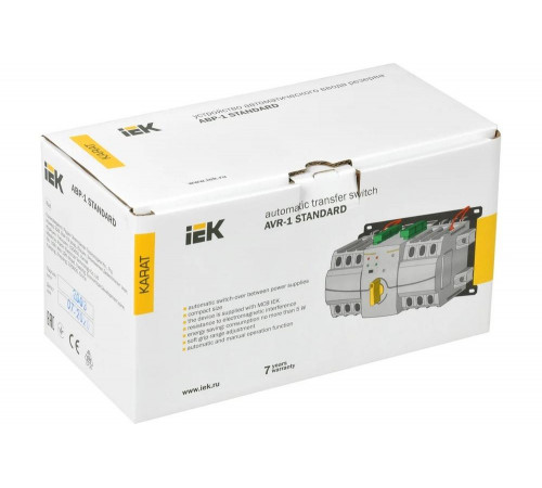 Авр IEK АВР-1 STANDARD KARAT - модульное устройство для эффективной защиты электрооборудования