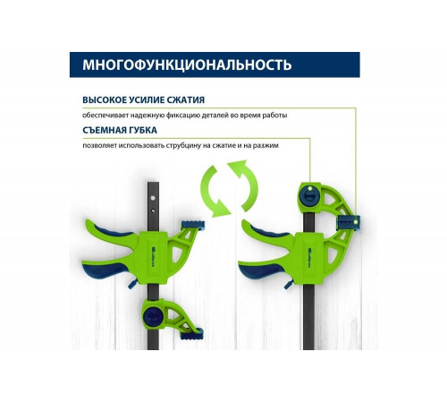 Быстрозажимная F-образная струбцина СИБРТЕХ 20567