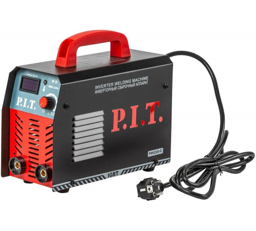 Сварочный инвертор P.I.T. IGBT 220 А, ПВ-30,1.6-3.2 мм, 5.8 квт PMI220-C