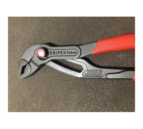 Переставные клещи KNIPEX COBRA QuickSet с фиксатором, быстрая установка, L-250 мм KN-8721250SB