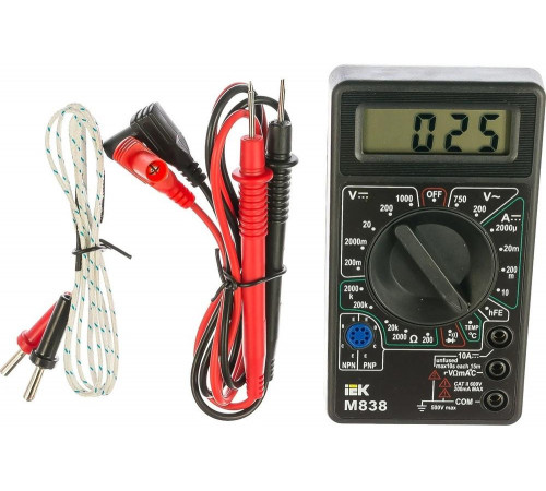 Цифровой мультиметр IEK Universal M838 Цифровой мультиметр IEK Universal M838