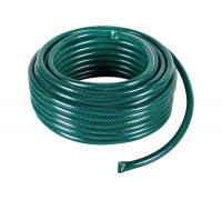Армированный поливочный шланг Вихрь ПВХ, трёхслойный, 1/2", 25 м, зелёный 73/7/2/13