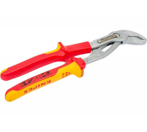 Переставные клещи Knipex Cobra, VDE, 50 мм (2"), 250 мм, хром, 2К ручки, KN-8726250SB Переставные клещи Knipex Cobra, VDE, 50 мм (2"), 250 мм, хром, 2К ручки, KN-8726250SB