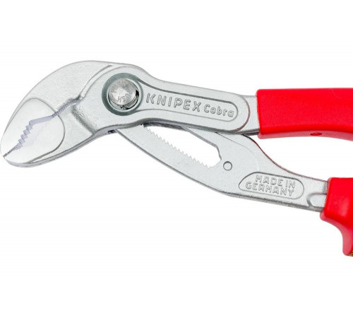 Переставные клещи Knipex Cobra, VDE, 50 мм (2"), 250 мм, хром, 2К ручки, KN-8726250SB Переставные клещи Knipex Cobra, VDE, 50 мм (2"), 250 мм, хром, 2К ручки, KN-8726250SB