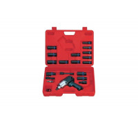 Пневматический ударный гайковерт с комплектом головок (23 предмета) KING TONY 44118MP