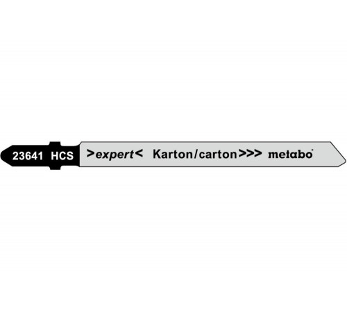Пилки для картона, кожи, резины T113A (нож 74 мм, HCS, 5 шт.) Metabo 623641000