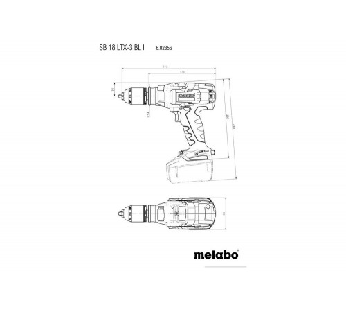 Аккумуляторная ударная дрель Metabo SB 18 LTX-3 BL I 602356650
