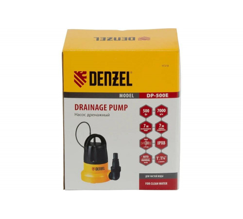 Дренажный насос Denzel DP500E Дренажный насос Denzel DP500E
