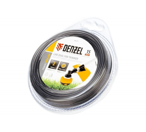 Леска двухкомпонентная EXTRA CORD (15 м; круг; 2 мм) для триммера DENZEL 96127