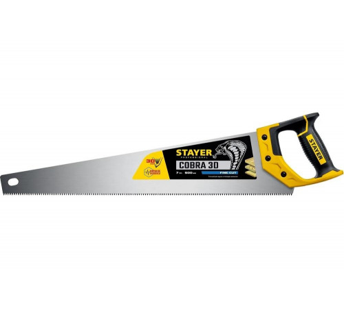 STAYER 7 TPI, 500 мм, ножовка универсальная (пила) COBRA 3D 1512-50_z01 Professional STAYER 7 TPI, 500 мм, ножовка универсальная (пила) COBRA 3D 1512-50_z01 Professional