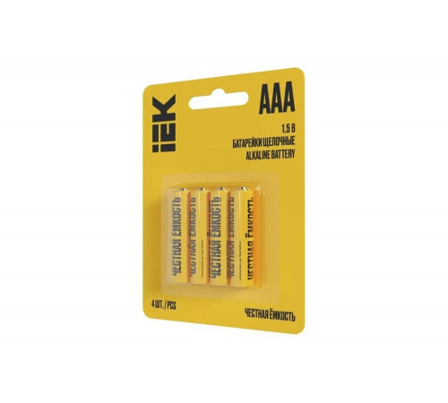 Щелочная батарейка IEK alkaline lr03/aaa (4шт/блистер) ABT-LR03-OP-L04 Щелочная батарейка IEK alkaline lr03/aaa (4шт/блистер) ABT-LR03-OP-L04