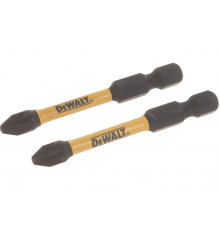 Биты ударные IMPACT Torsion Pz2, 57мм, 2шт. DEWALT DT70531T