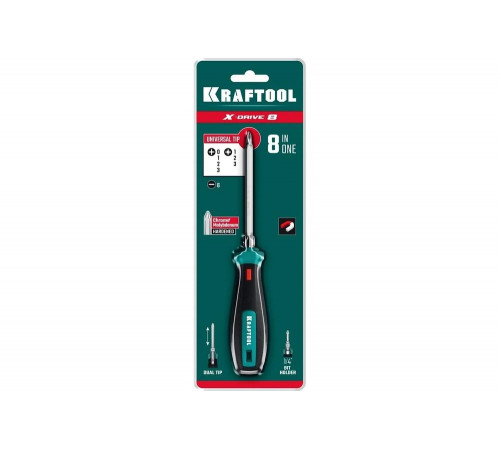 KRAFTOOL Universal-8, Универсальная переставная отвертка (26168) KRAFTOOL Universal-8, Универсальная переставная отвертка (26168)