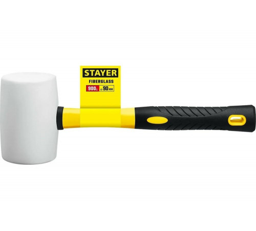 STAYER 900 г, киянка резиновая белая с фиберглассовой ручкой 20533-900 Professional STAYER 900 г, киянка резиновая белая с фиберглассовой ручкой 20533-900 Professional