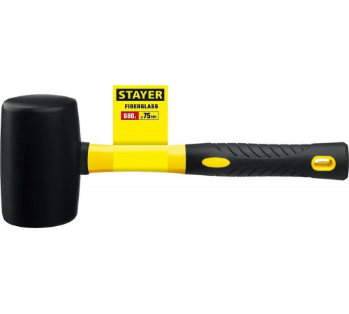 STAYER 450 г, киянка резиновая черная с фиберглассовой ручкой 2054-65 Professional STAYER 450 г, киянка резиновая черная с фиберглассовой ручкой 2054-65 Professional