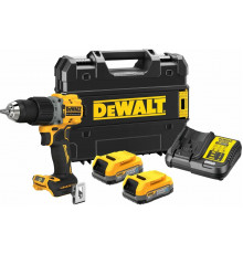 Ударная бесщеточная дрель-шуруповерт DEWALT 2 скорости, 2 АКБ 18 В XR Li-Ion DCD805E2T-QW